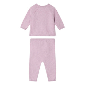 Bonpoint - Loana Organic Cotton Knit T-Shirt and Leggings Set | Lavender