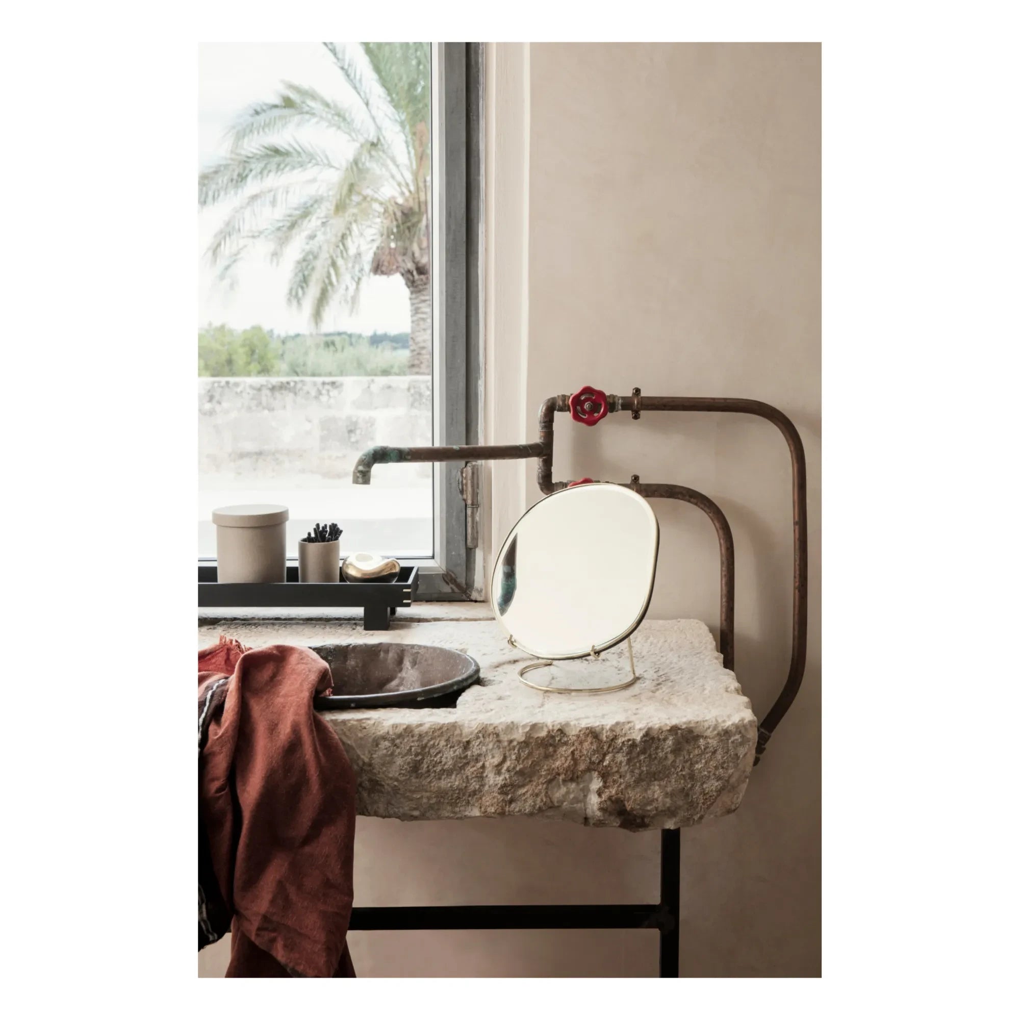 Ferm Living - Gold Table Mirror