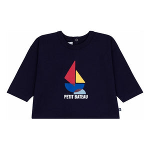 Petit Bateau - Bateau T-Shirt aus Bio-Baumwolle | Marineblau