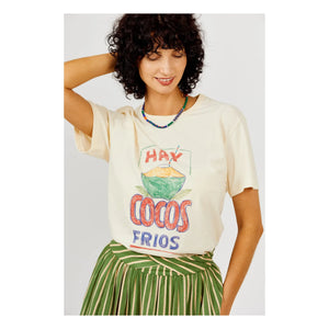 a.p - Cocos Bio-Baumwoll-T-Shirt | Ecru