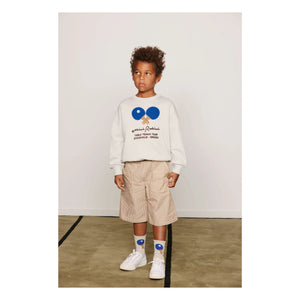 Mini Rodini - Organik pamuk Ping Pong sweatshirt | Gri