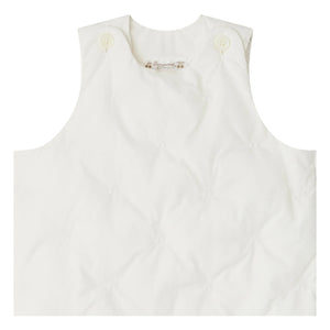 Bonpoint - Organic Cotton Sleep Suit Cerises Joujou | White