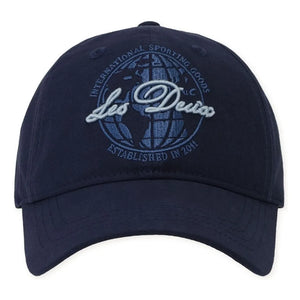 Les Deux - Globe Logo hat | Midnight blue