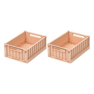 Liewood - Weston Foldable Baskets - Set of 2 | Tuscany Rose