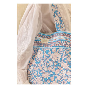 Louise Misha - Beverly Baumwoll-Tote-Bag | Hellblau