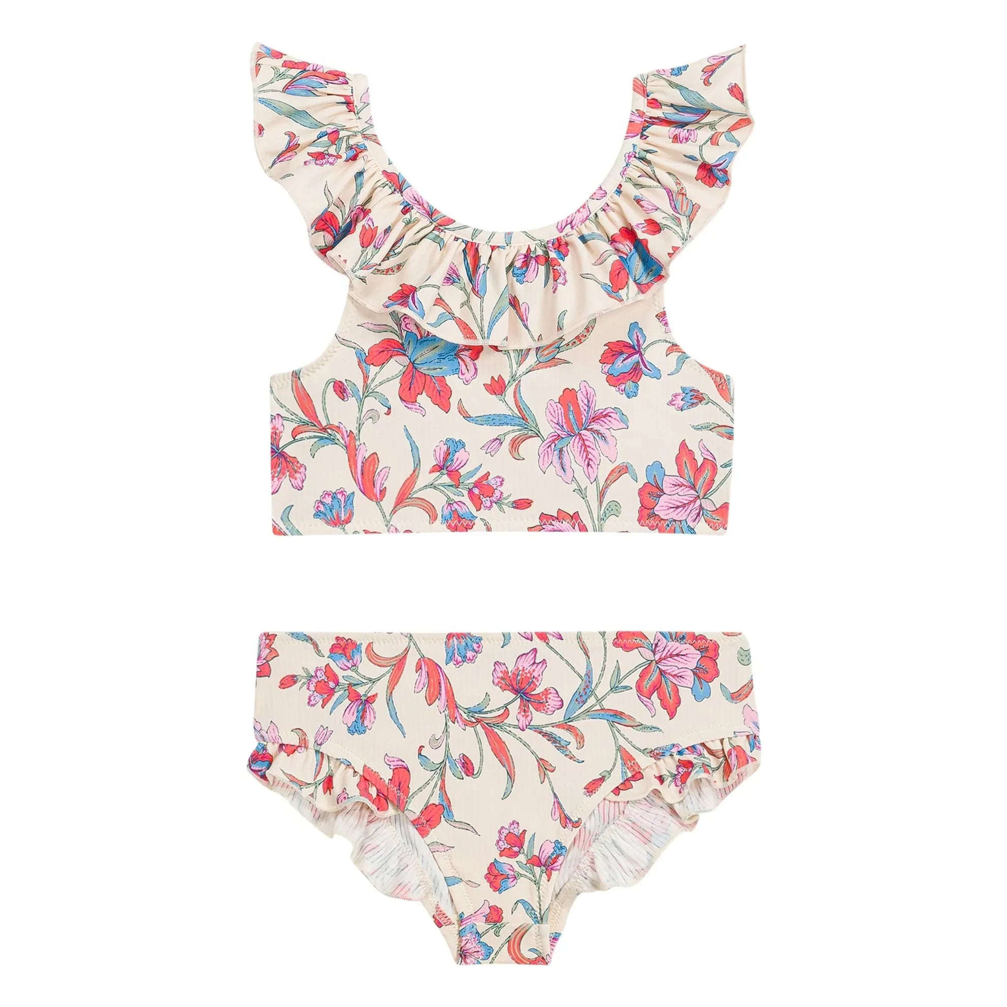 Louise Misha - Primavera Swimsuit with Floral Pattern | Cream