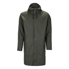 Rains - Unisex Uzun Su Geçirmez Mumlu Kaban | Yeşil