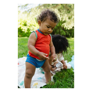Bayiri - Bloomer Botanische Bio-Baumwolle | Blau