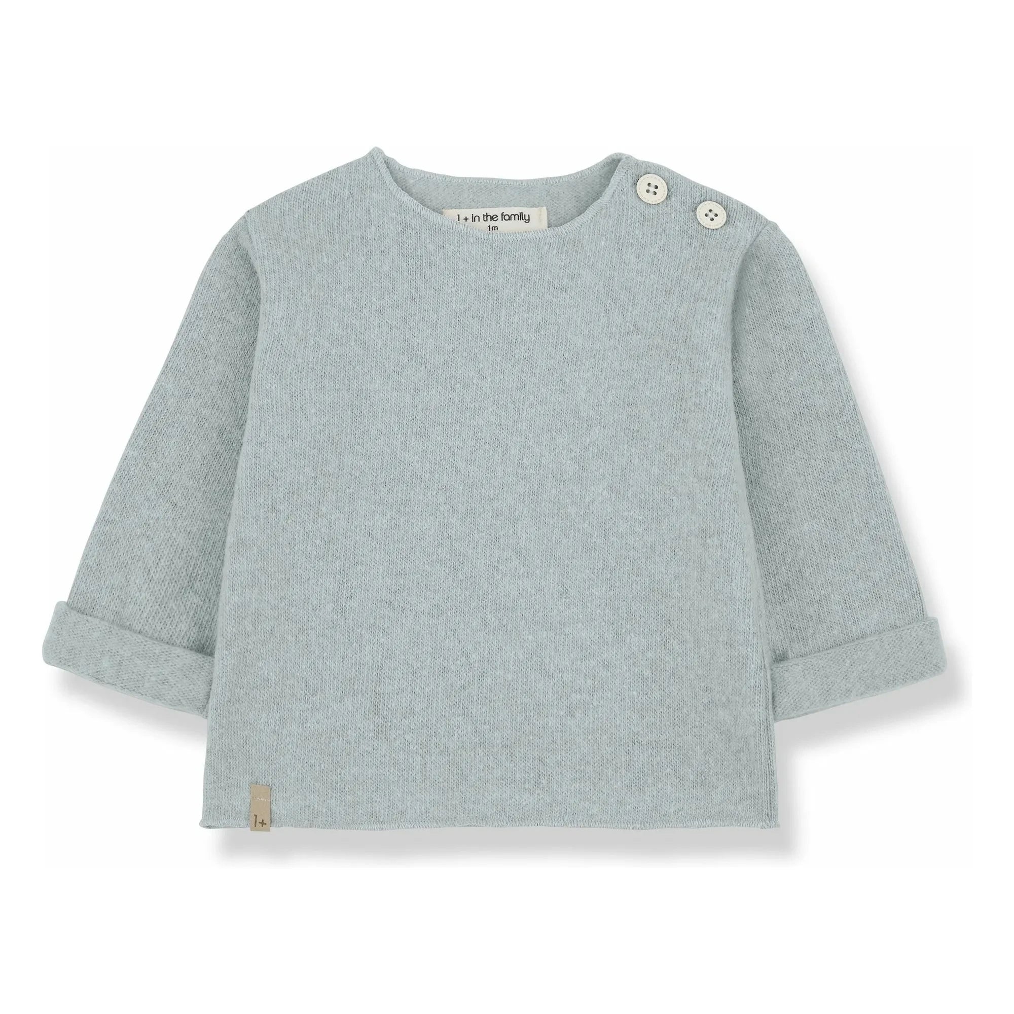 1+ in the family - Chapin T-shirt | Gray Blue