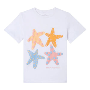 Stella McCartney Kids - Etoiles de Mer organic cotton T-shirt | White