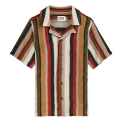 Scotch & Soda - Çizgili File Gömlek | Kırmızı