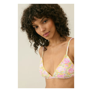 Louise Misha – Vasalia Bikini-Top aus recycelten Fasern – Damenkollektion | Gelb