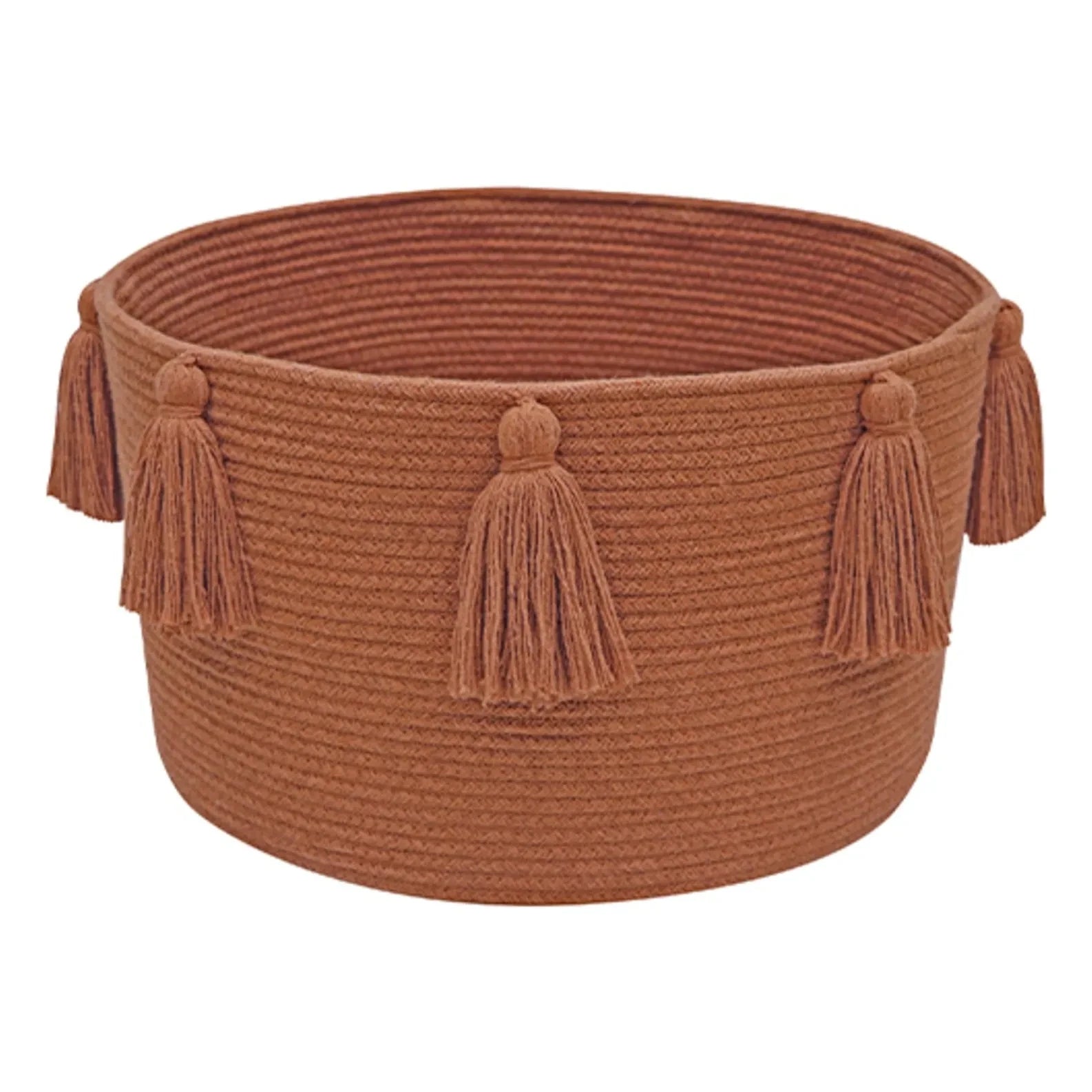 Lorena Canals - Fringed Storage Basket | Light Brown