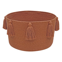Lorena Canals - Fringed Storage Basket | Light Brown