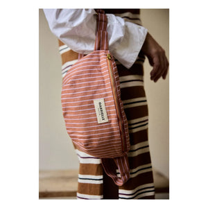 Gabrielle Paris - Lilac Striped Banana Bag | Lilac