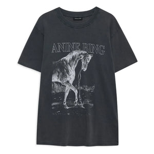 Anine Bing - T-Shirt Lili Horse | Schwarz