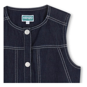 Kenzo - Kenzo Garden Kolsuz Kot Ceket | Koyu Mavi