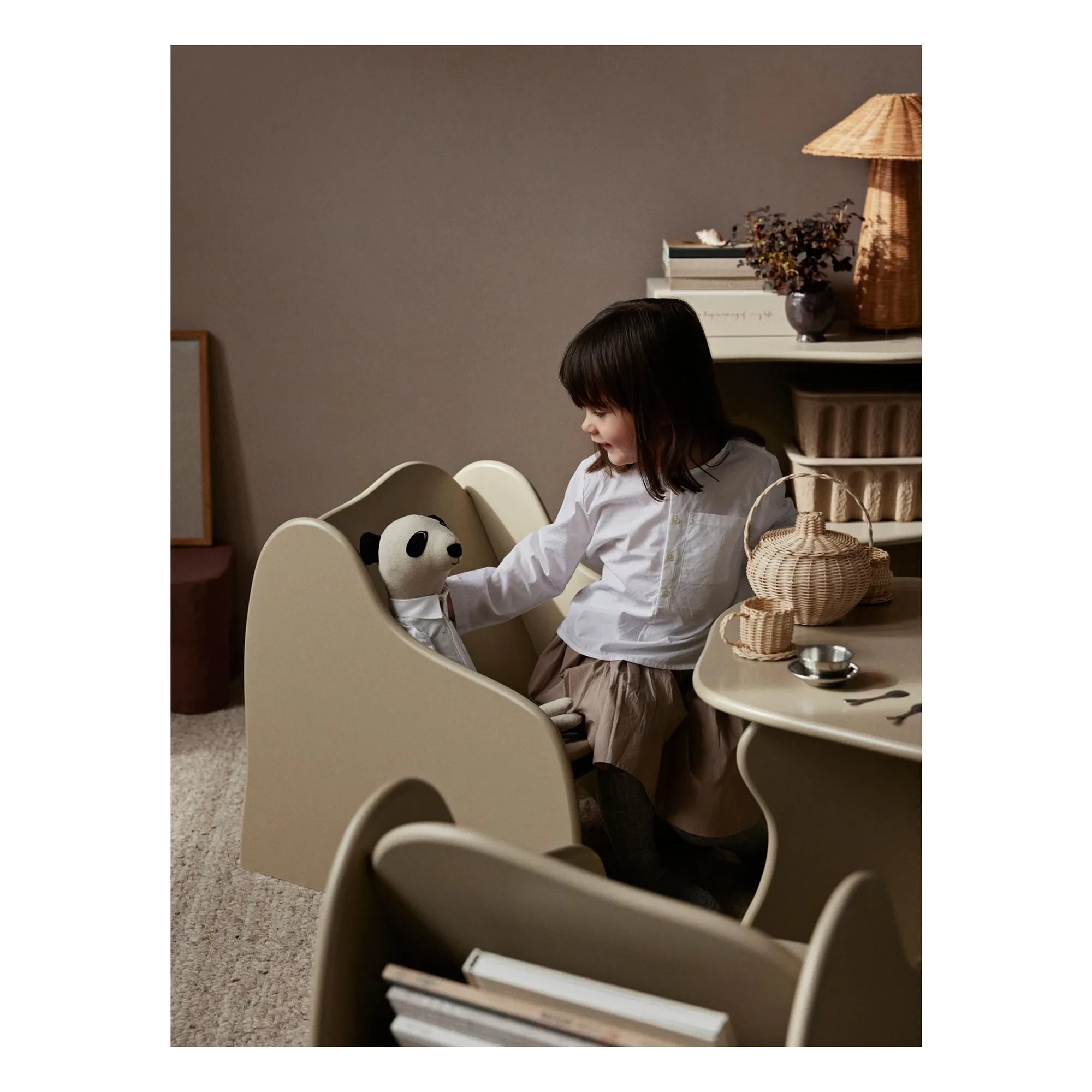 Ferm Living Kids - Rattan çay seti | Doğal