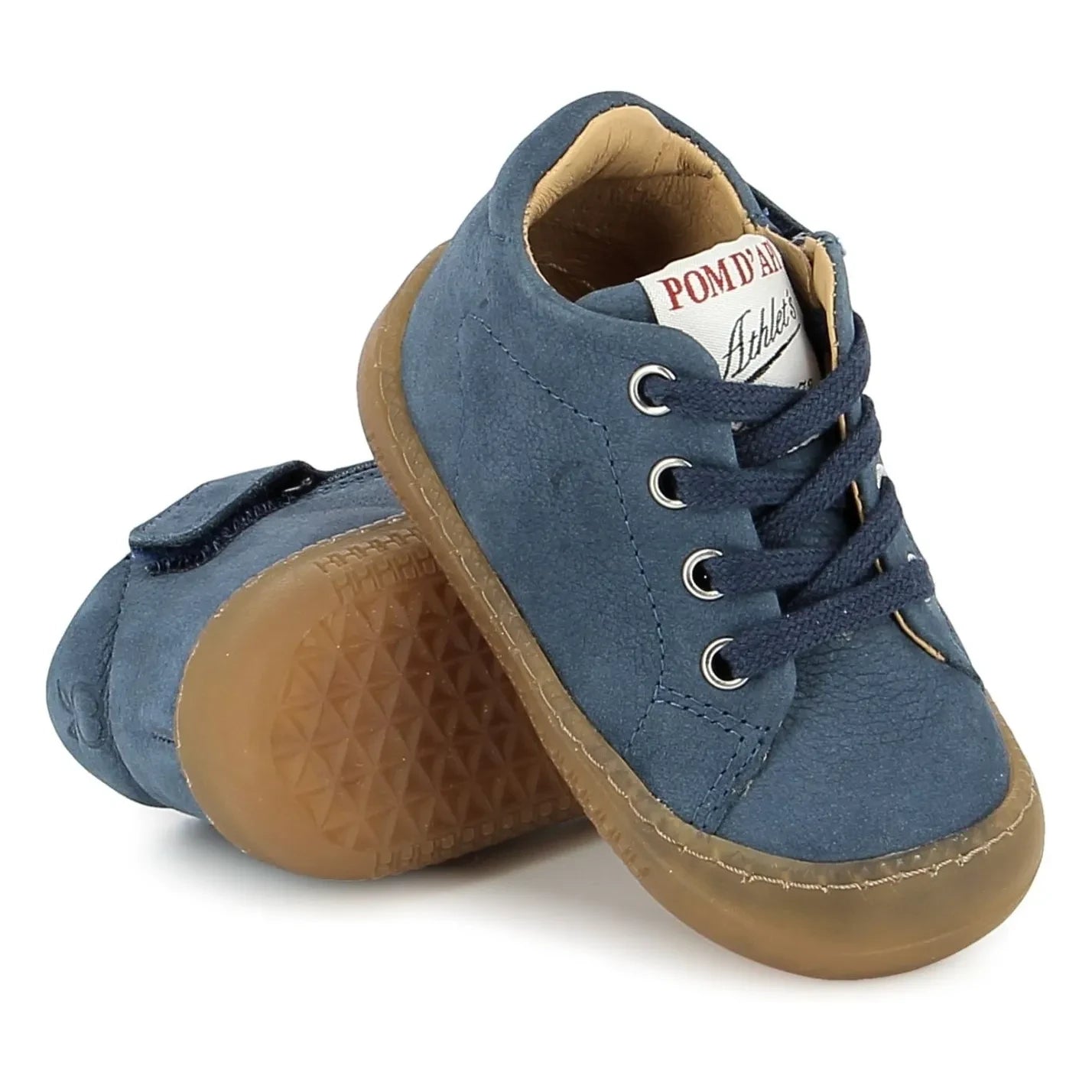 Pom d'Api - Yaka Walk Nubuk botlar | Denim mavisi