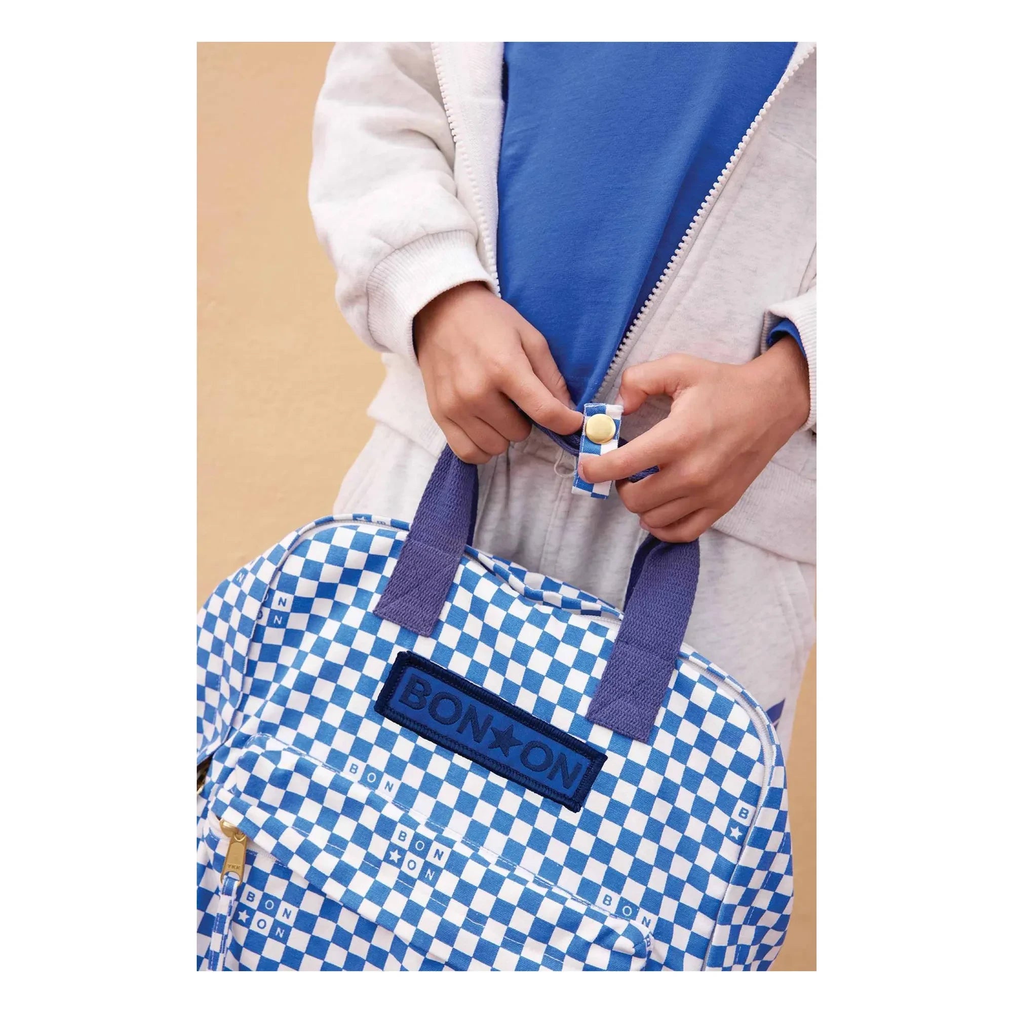 Bonton - MM Carreaux Rucksack | Indigoblau