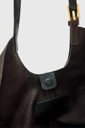 AllSaints kadın süet shopper çanta ARA