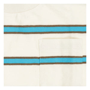 Tumble N'Dry - Oceano Oversize Striped Organic Cotton T-Shirt | Blue