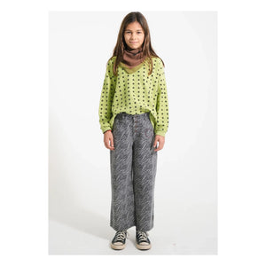 Piupiuchick - Stern-Sweatshirt aus Bio-Baumwolle mit Kordelzug | Grün