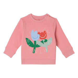 Stella McCartney Kids - Sweat Stella Fleurs | Rosa
