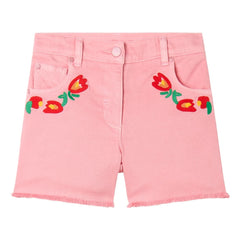 Stella McCartney Kids - Kot Çiçekli Şort | Pembe