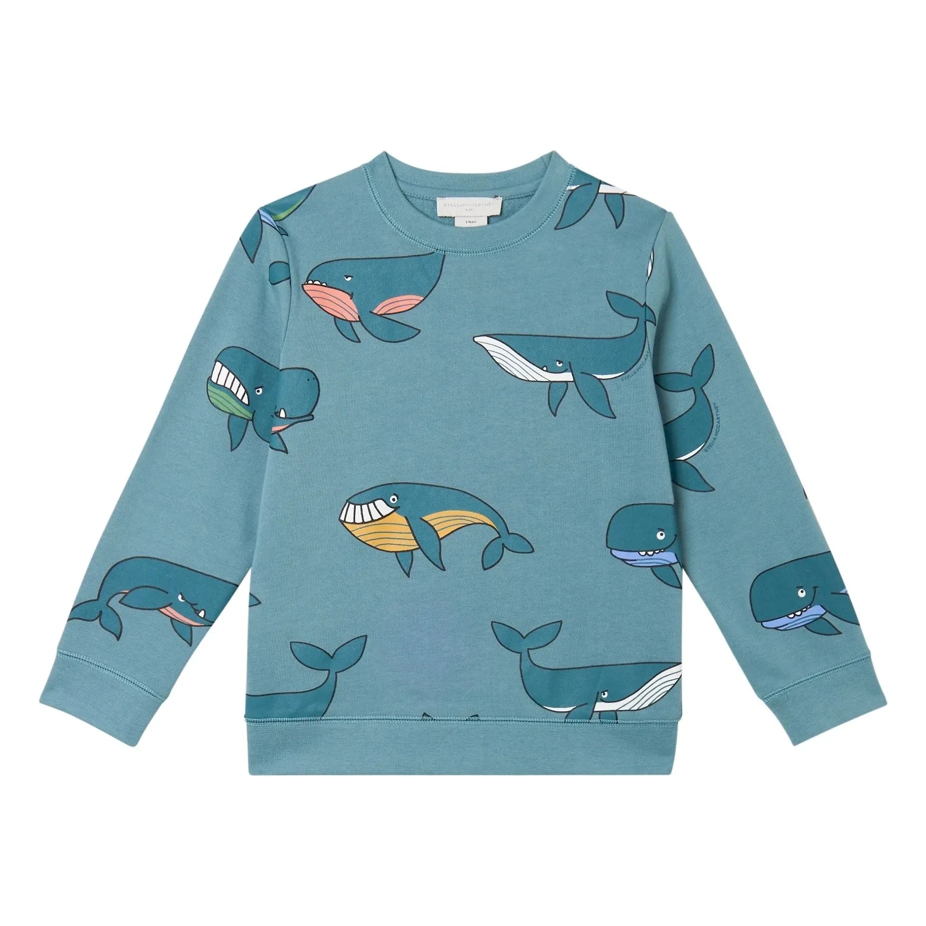 Stella McCartney Kids - Sweatshirt Whales | Petrolblau