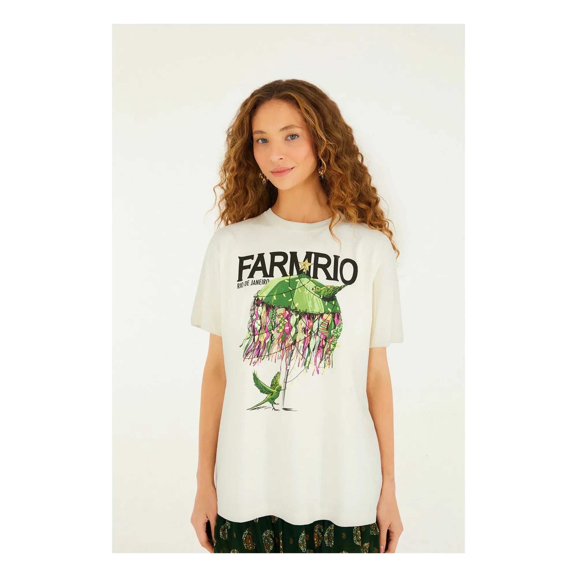 Farm Rio - Xmas Kinis Tişört | Ecru