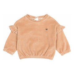 Búho - Organic Cotton Velvet Sweatshirt | Pink