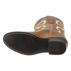 Bootstock - Santiags Bow Deri | Kahverengi