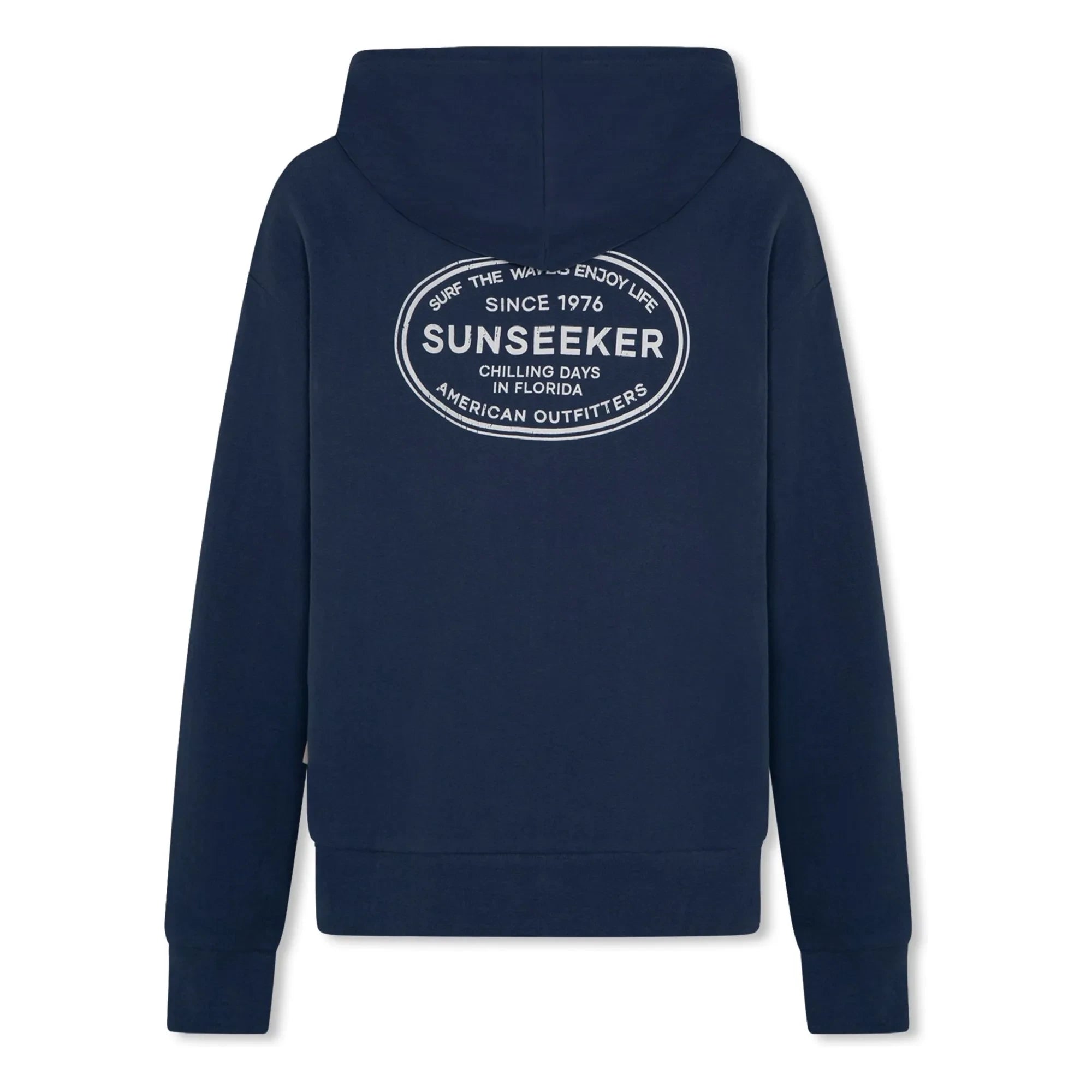 AO76 - Eldo Chill Sweatshirt mit recycelter Baumwolle und Reißverschluss | Marineblau