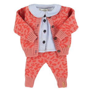 Piupiuchick - Leopar Yün Yelek | Pembe