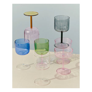 Hay - Tint şarap kadehleri - 2’li set | Yeşil
