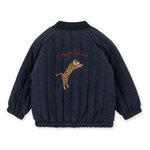 Konges Sløjd - Juno Tiger Bomberjacke | Dunkelblau