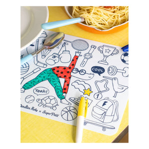 Superpetit - Mini boyama seti The Loufoques 4 kalemli - SuperPetit x Moulin Roty