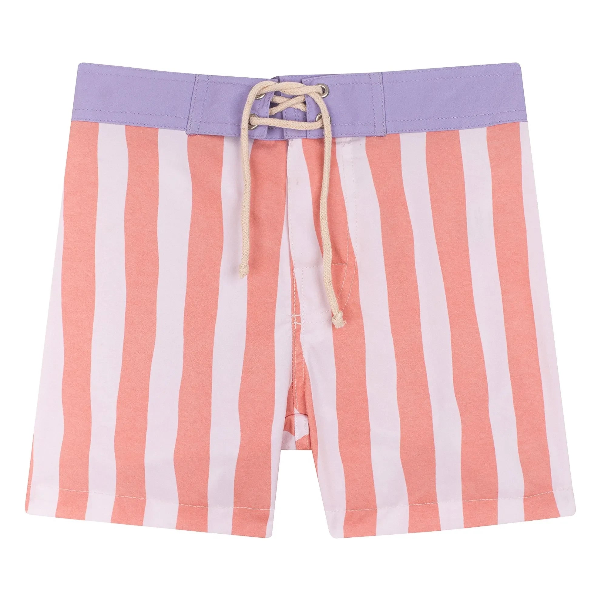 My First Cantê - Luca Striped Swimsuit Shorts | Pink