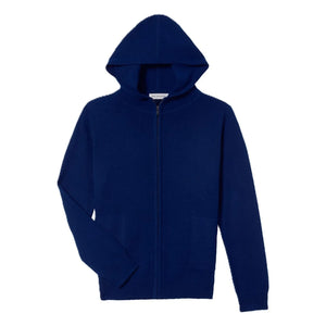 Bompard - Cashmere Hooded Sweater | Navy Blue