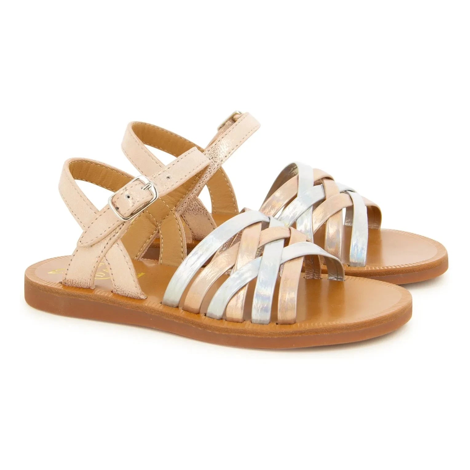Pom d'Api - Plagette Lux Sandalen | Roségold