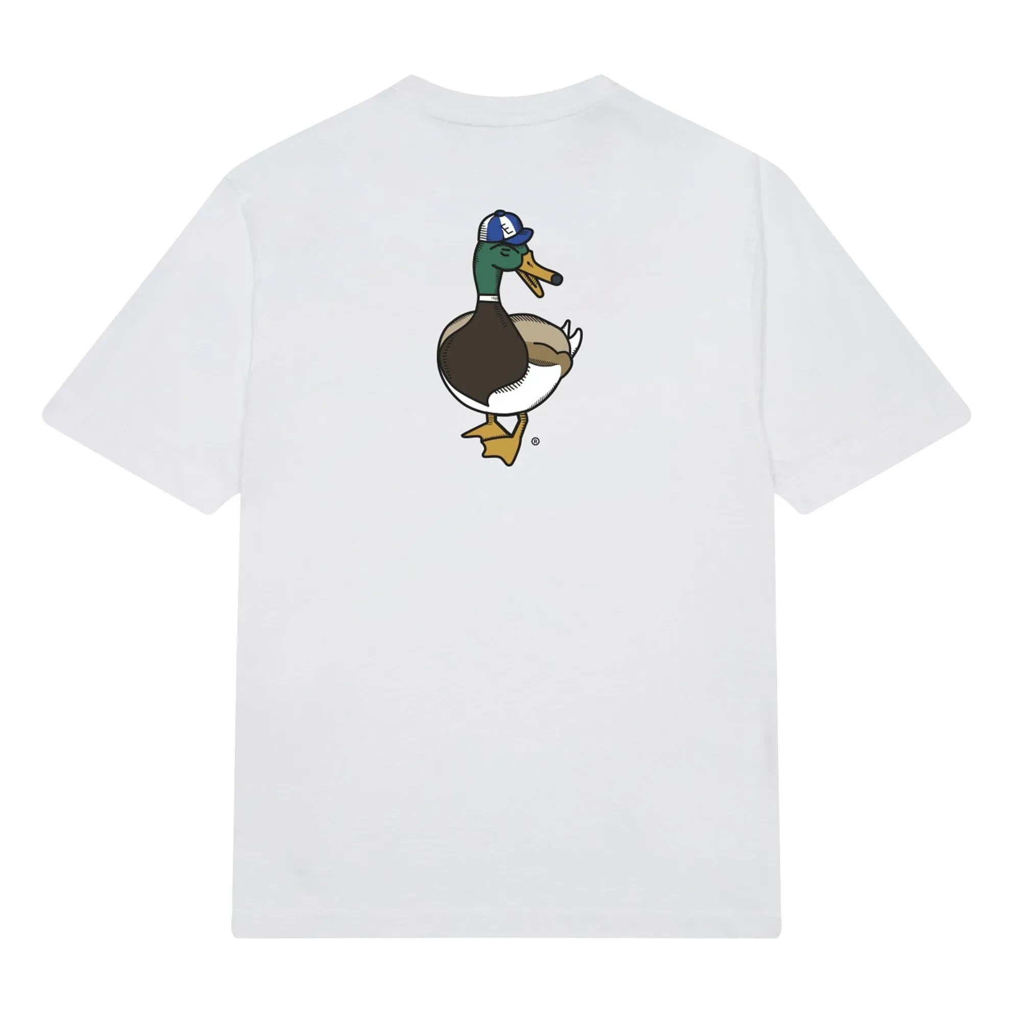 Edmmond Studios - Duck Recreation Bio-Baumwoll-T-Shirt | Weiß