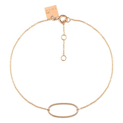 Ginette NY - Ellipsenarmband | Roségold