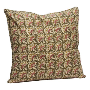 Madam Stoltz - Cotton Pillowcase | Olive