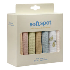 Soft Spot - Birne Bio-Baumwollhandtuch - 7er-Set