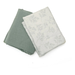 Charlie Crane - Doli Crib Sheets - 2-piece Set | Lichen Green