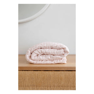 Soft Spot - Bio-Baumwoll-Steppdecke | Blassrosa