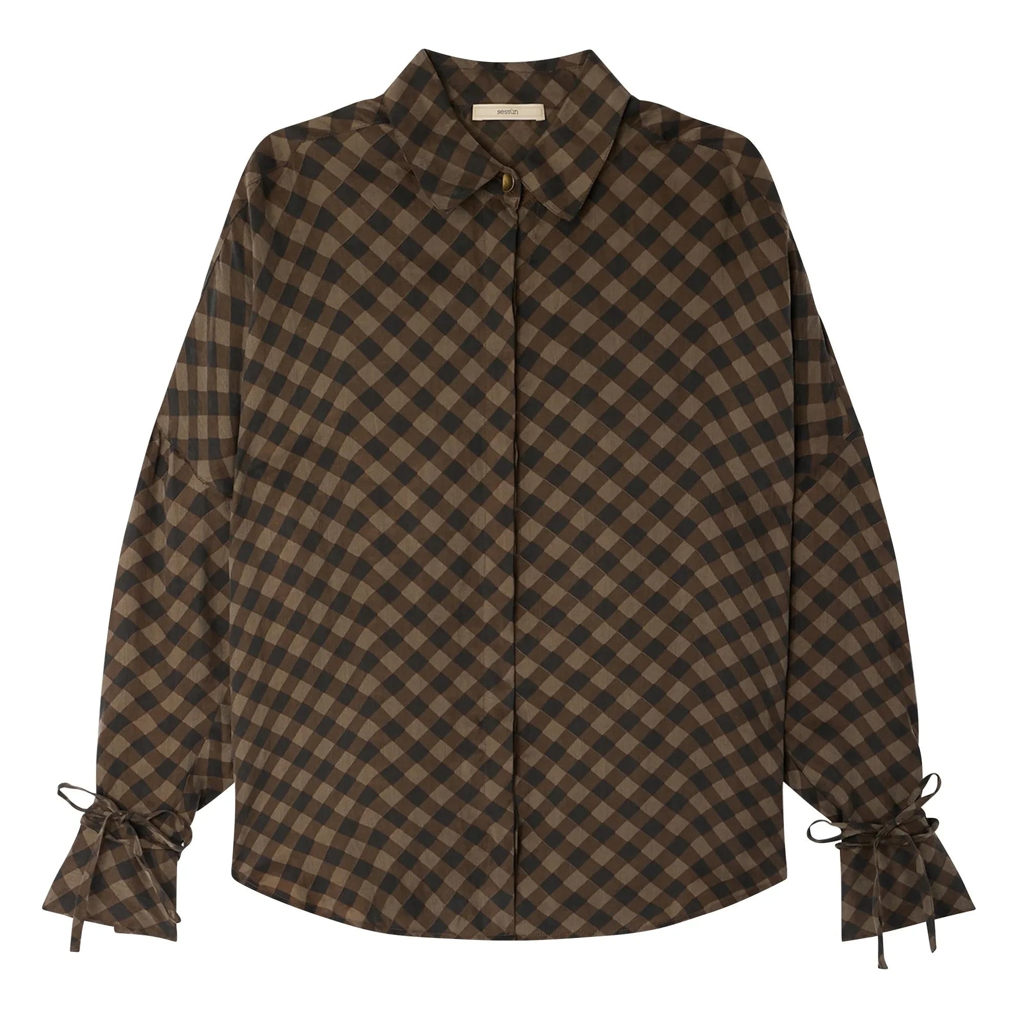 Sessùn - Armanchecks kariertes Hemd | Khaki