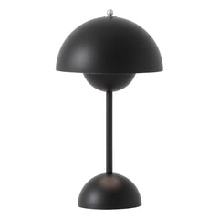 & Tradition - VP9 Flowerpot Portable Tischleuchte, Verner Panton | Mattschwarz