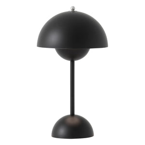 & Tradition - VP9 Flowerpot Portable Tischleuchte, Verner Panton | Mattschwarz